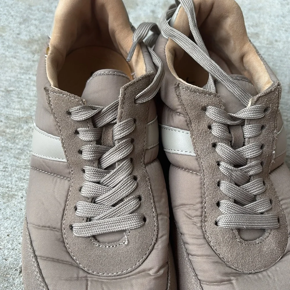 J Slides suede accents